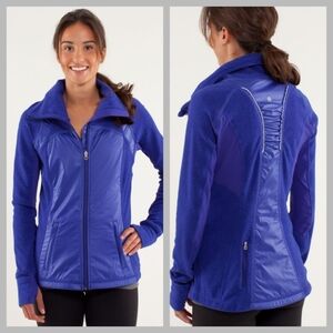 Lululemon Run Gust Buster Fleece Jacket Blue Size 4